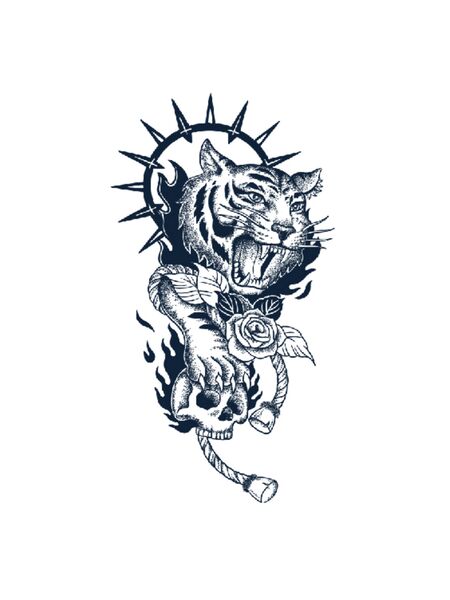 Fierce Elegance Tiger Tattoos