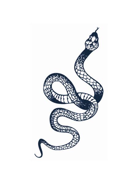 Coiled Whisper Snake Tattoos
