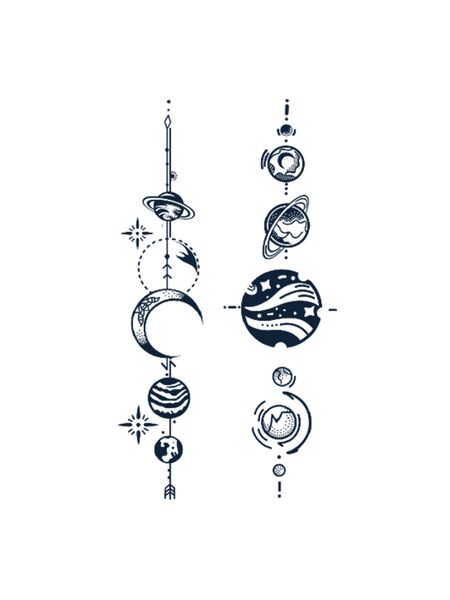 Cosmic Pathways Tattoos
