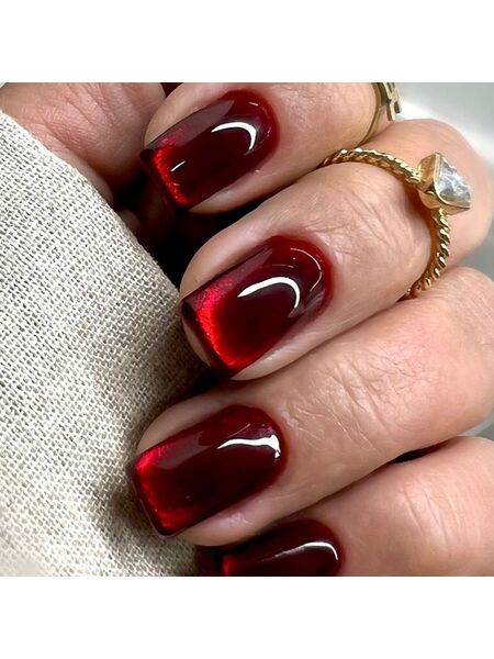 Gemstone Deep Red Nails