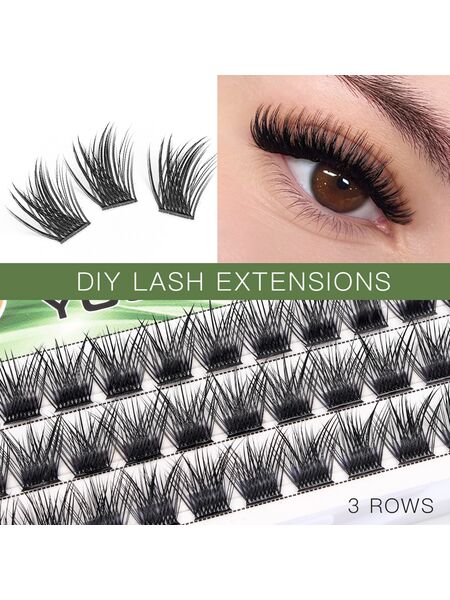 Midnight Serenade 3 Rows Segmented Natural Lashes