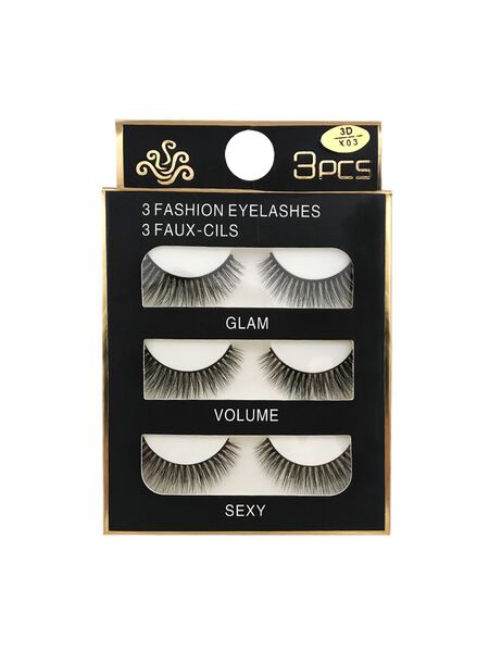 Kiss Goodbye 3 Pairs Natural Lashes