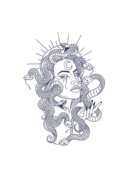 Stone Heart Medusa Tattoos