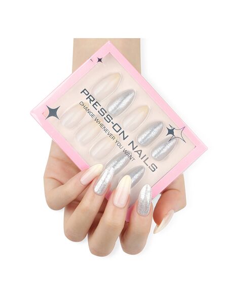 Pixie Dust Silver Nails