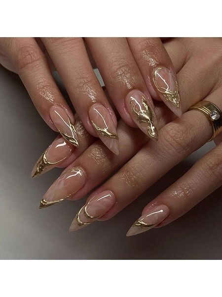 Glory Platinum Gold Nails