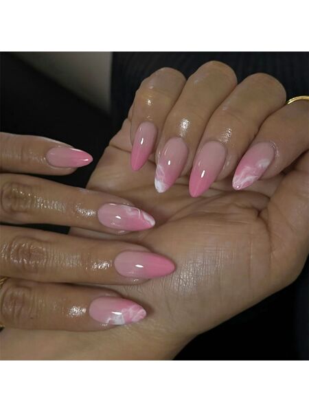 Rosy Mist Pink Nails