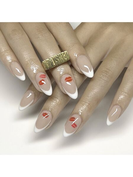 Flirty Lip Blush Pink Nails