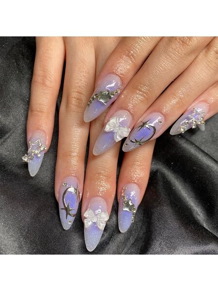 Starlight Purple Nails
