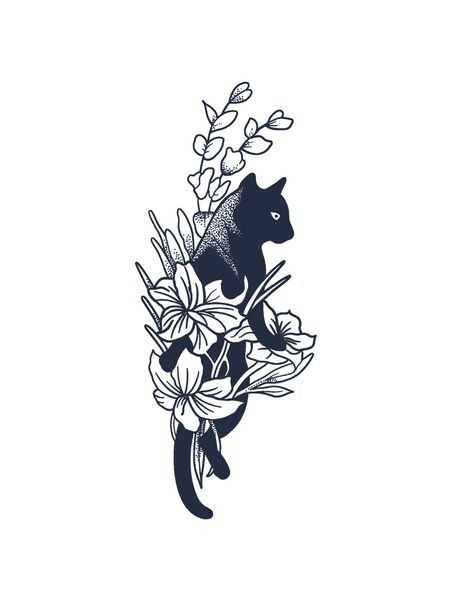 Indigo Kitty Tattoos