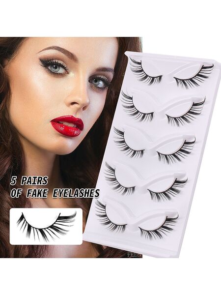 Today's Luck 5 Pairs Natural Lashes