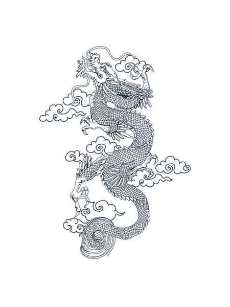 Celestial Dragon Ascent Tattoos