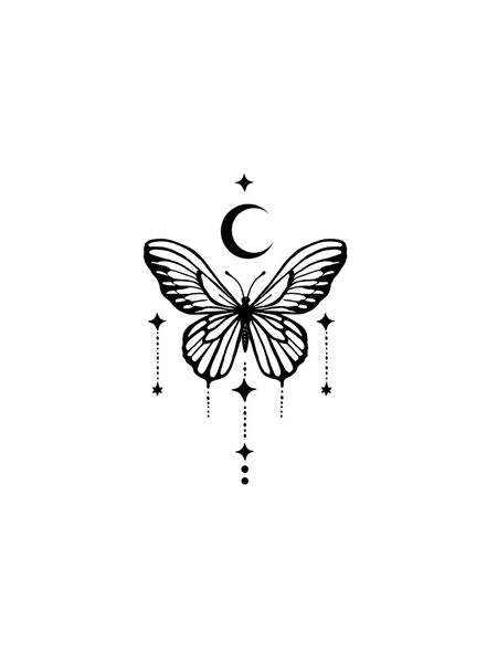Lunar Lepidoptera Tattoos