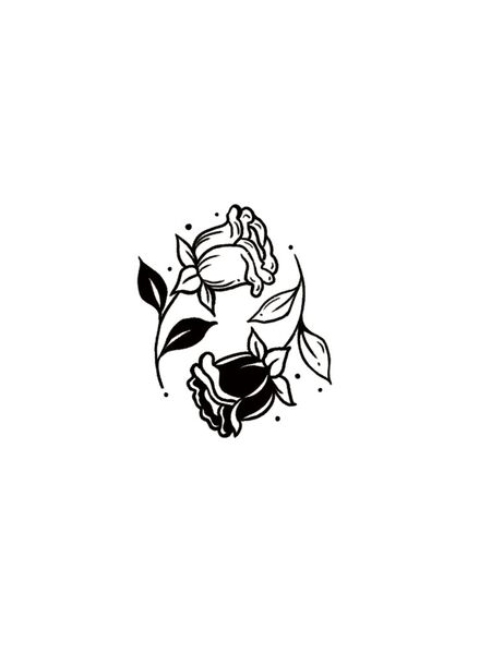 Dual Petal Whisper Tattoos