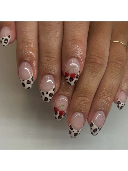 Wild Cherry Multicolor Nails