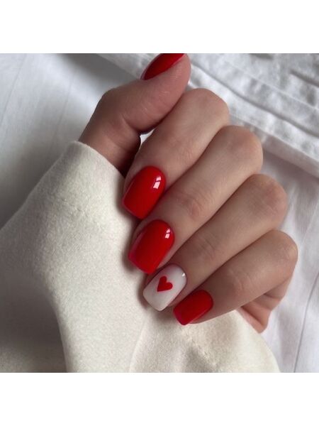 True Love Red Nails