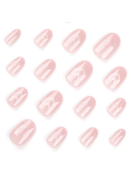Heartfelt Glow Pink Nails