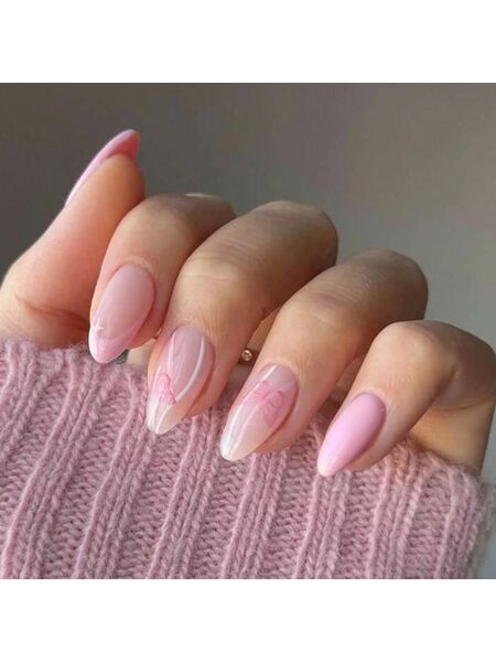 Flutter Blush Purple Nails